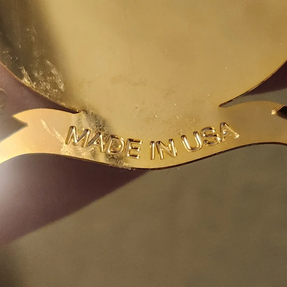United States Air Force Integrity First Gold Toned Usa Christmas Ornament